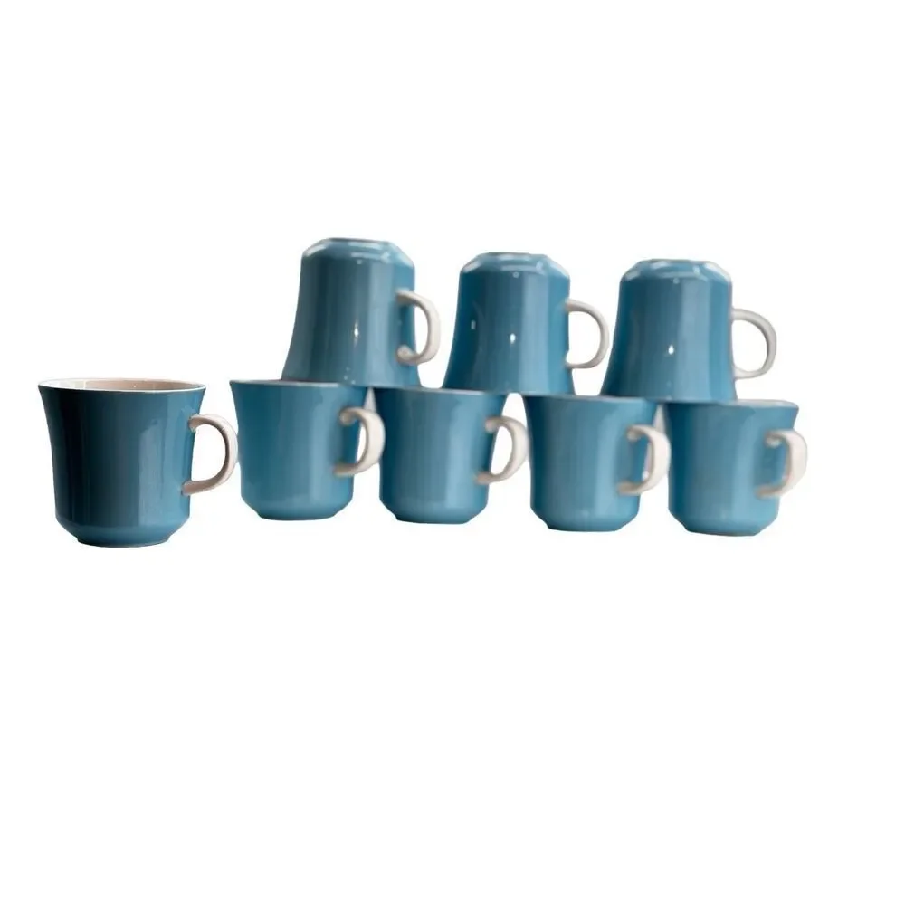 Mikasa Cera Stone MAGGI BLUE & WHITE Coffee MUG CUPS